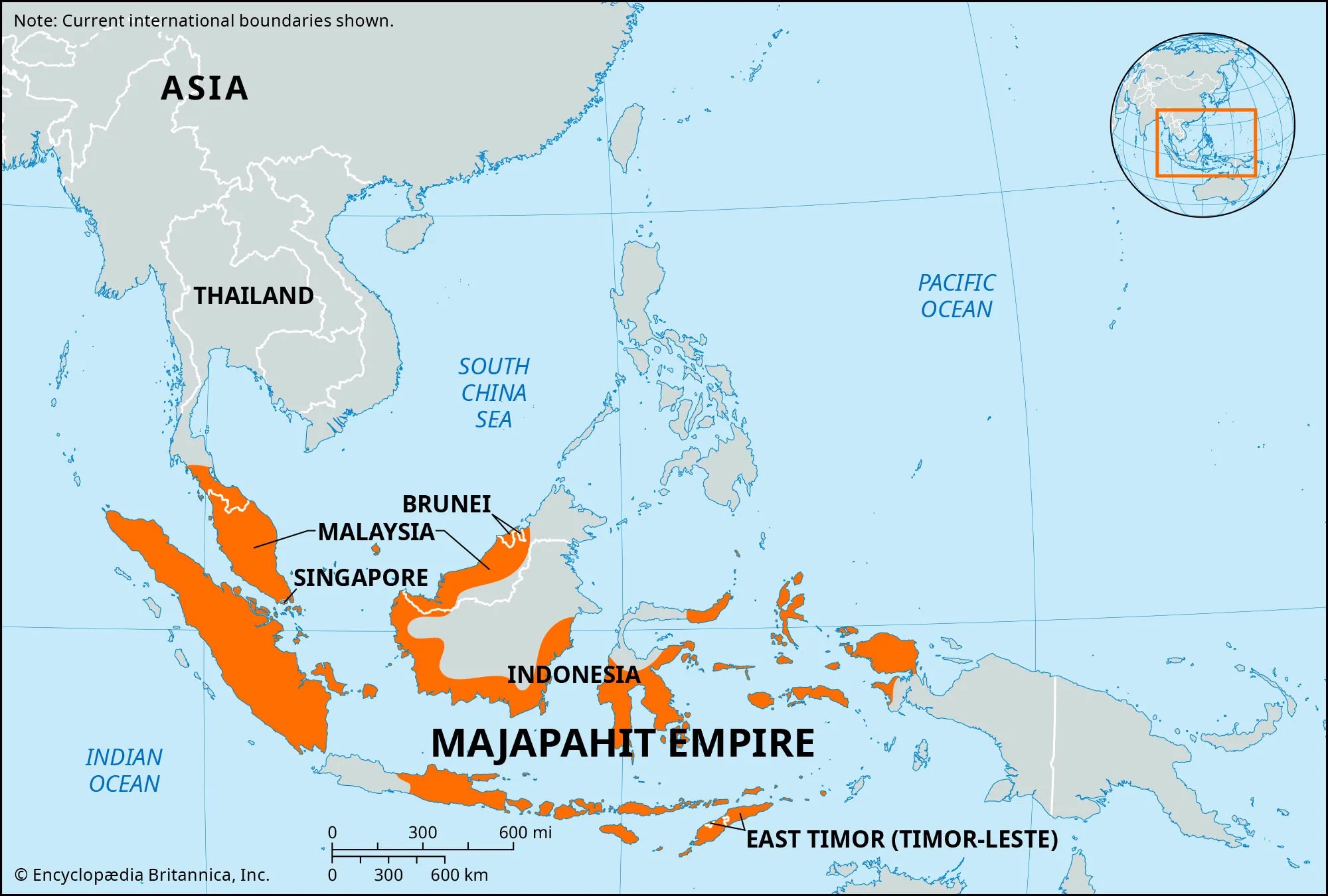 Map of Indonesian Influence