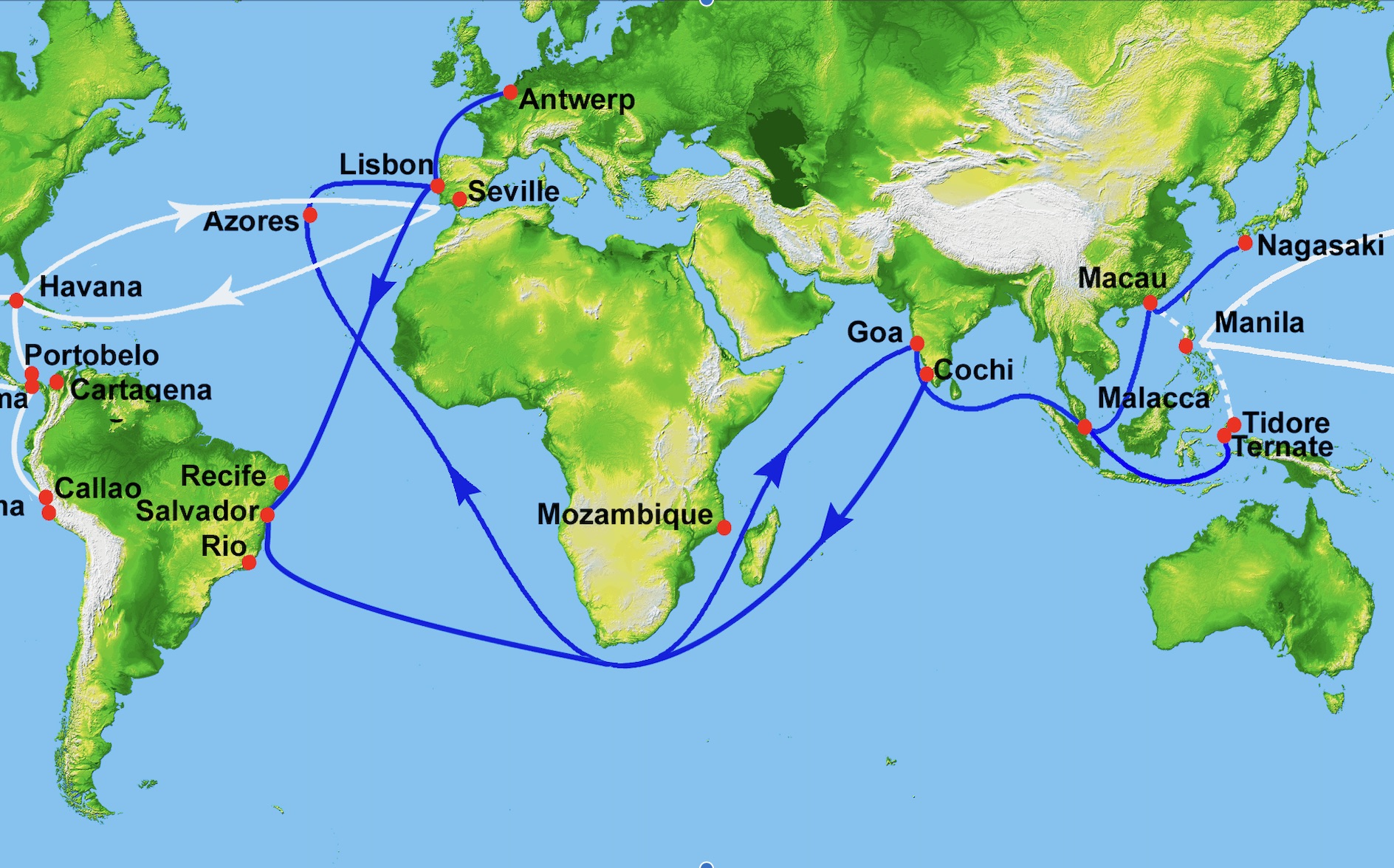 Map of Portuguese Influence